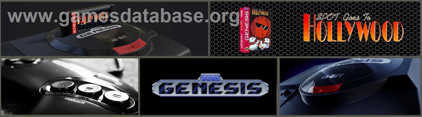 Spot Goes to Hollywood - Sega Genesis - Artwork - Marquee
