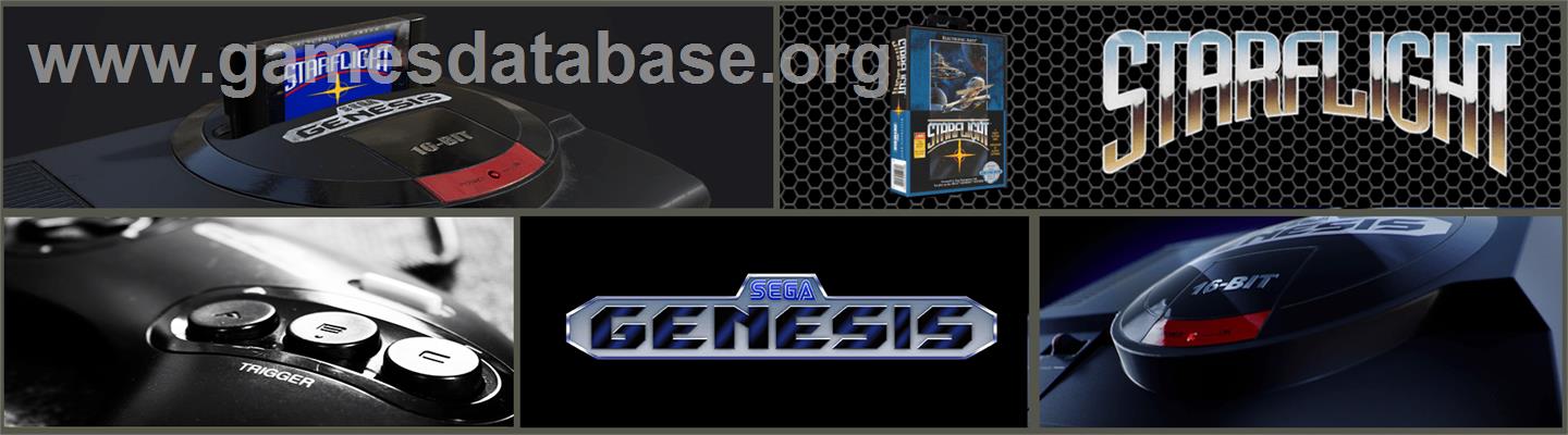 Starflight - Sega Genesis - Artwork - Marquee
