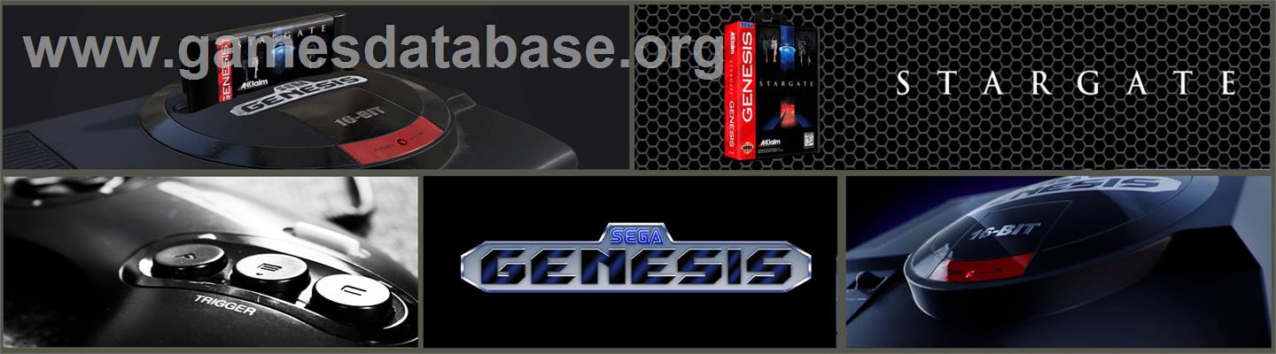 Stargate - Sega Genesis - Artwork - Marquee