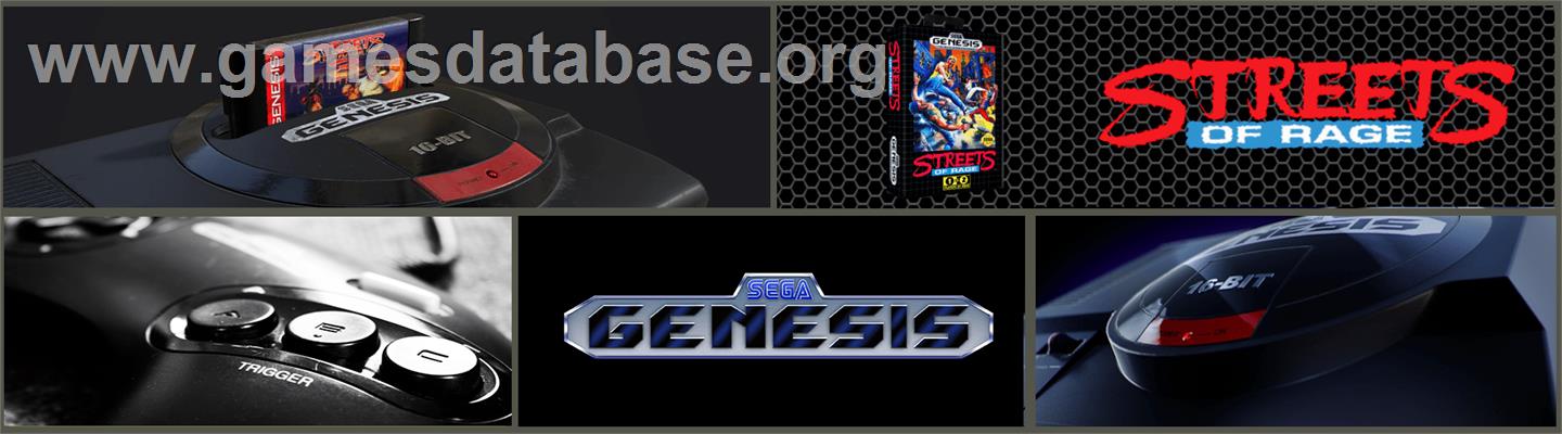 Streets of Rage - Sega Genesis - Artwork - Marquee