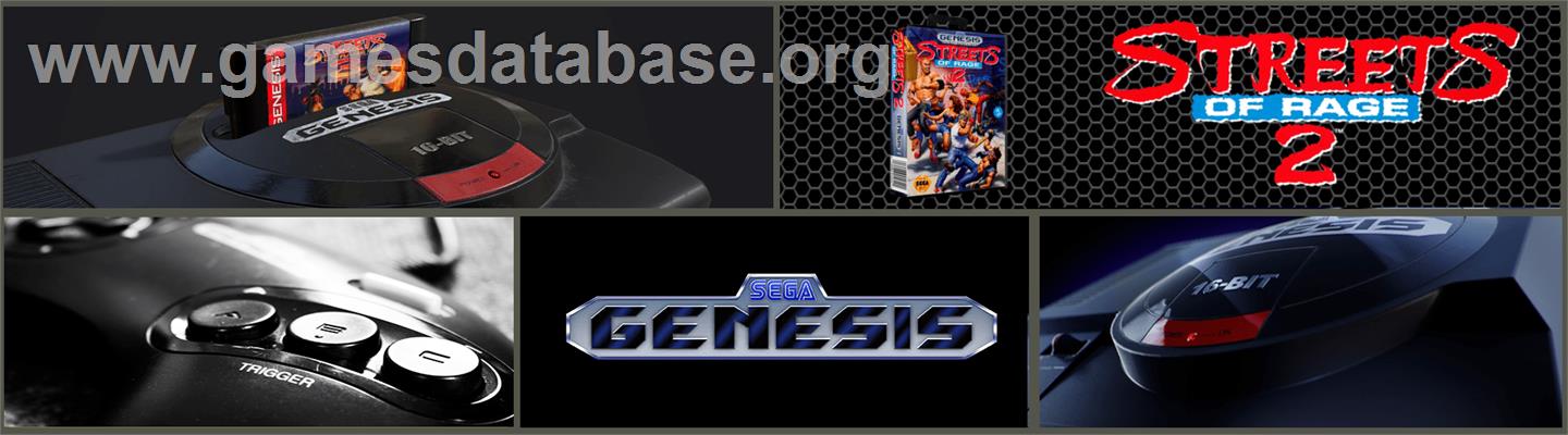 Streets of Rage 2 - Sega Genesis - Artwork - Marquee