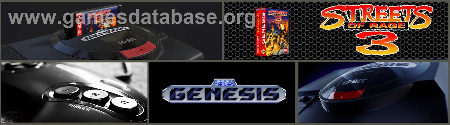 Streets of Rage 3 - Sega Genesis - Artwork - Marquee