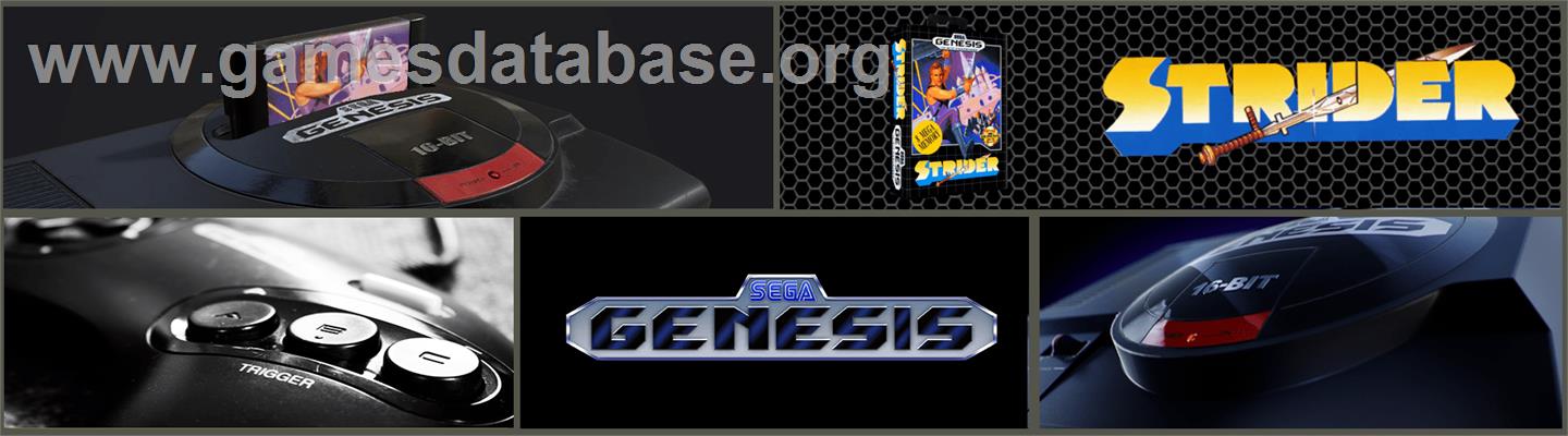 Strider - Sega Genesis - Artwork - Marquee