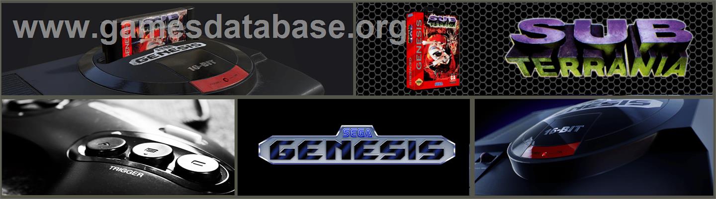 Sub-Terrania - Sega Genesis - Artwork - Marquee