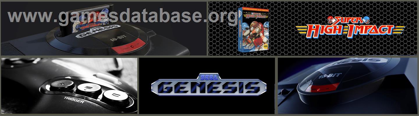 Super High Impact - Sega Genesis - Artwork - Marquee