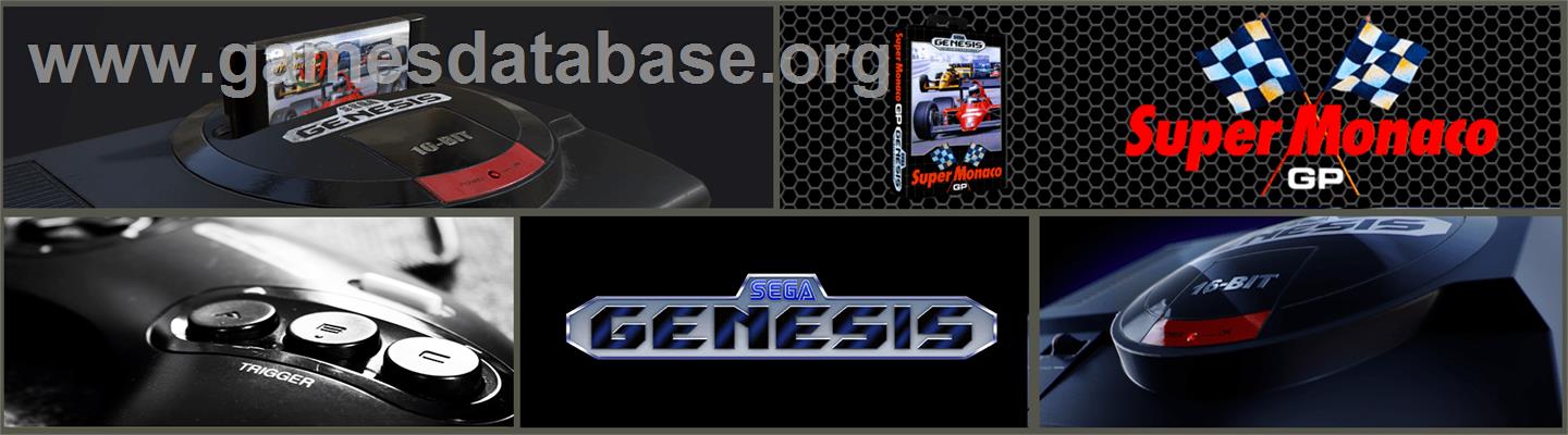 Super Monaco GP - Sega Genesis - Artwork - Marquee