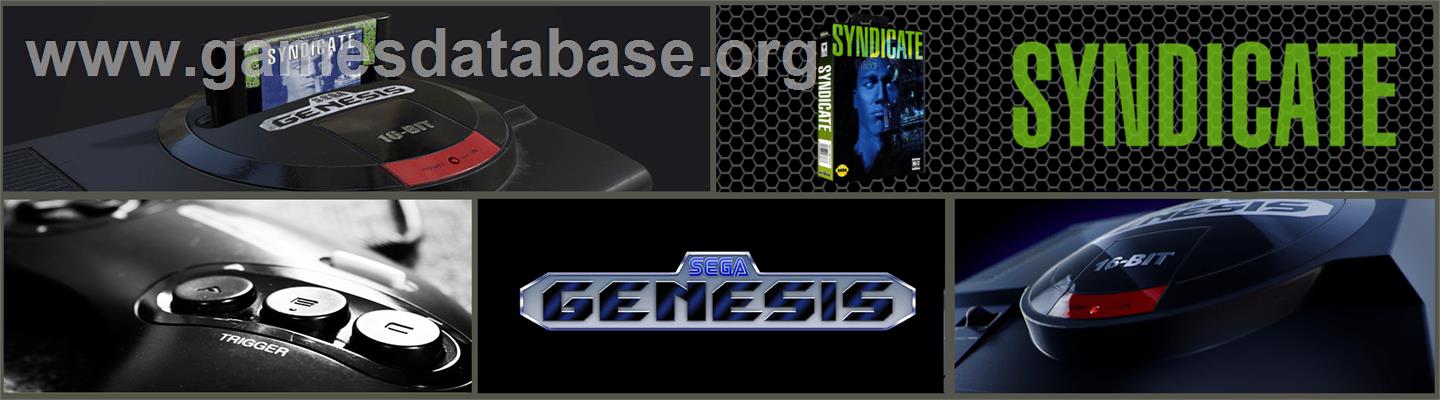 Syndicate - Sega Genesis - Artwork - Marquee
