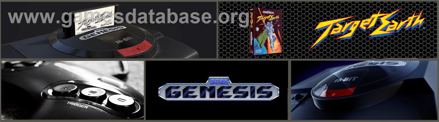 Target Earth - Sega Genesis - Artwork - Marquee