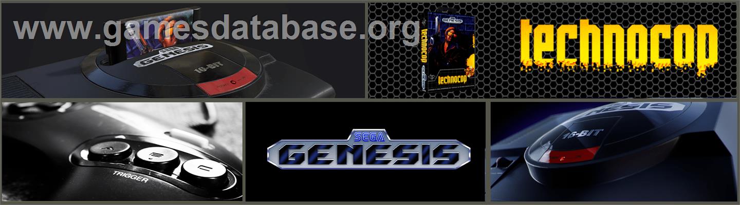 Techno Cop - Sega Genesis - Artwork - Marquee