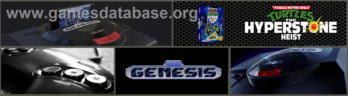 Teenage Mutant Ninja Turtles: The HyperStone Heist - Sega Genesis - Artwork - Marquee