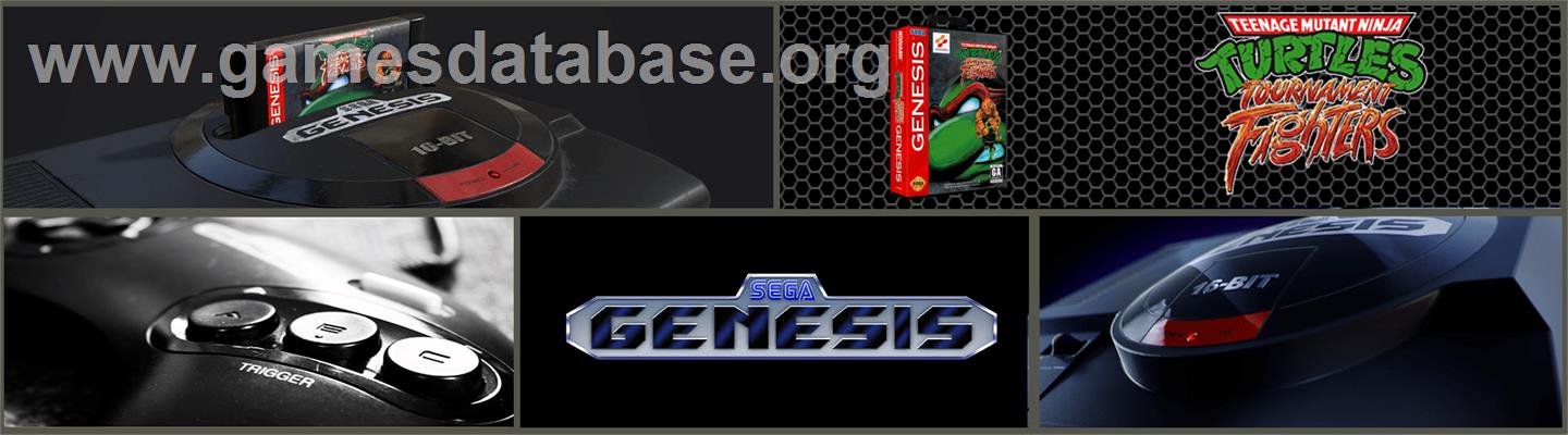 Teenage Mutant Ninja Turtles: Tournament Fighters - Sega Genesis - Artwork - Marquee