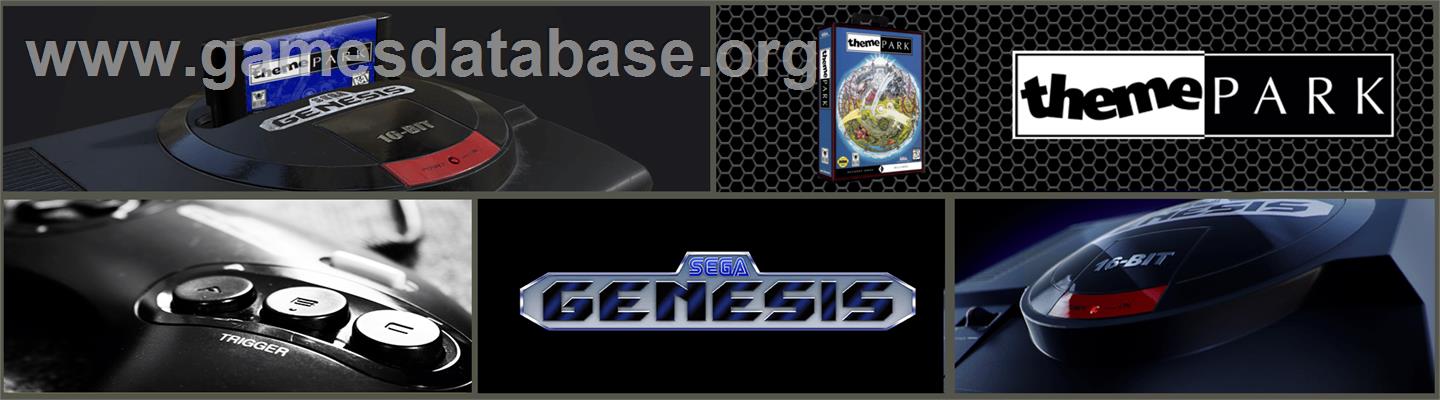 Theme Park - Sega Genesis - Artwork - Marquee