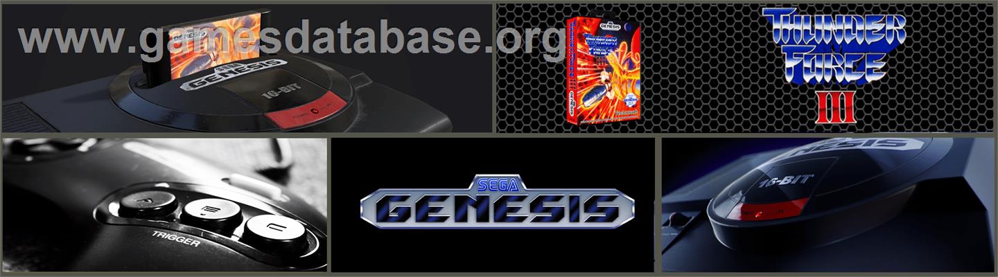Thunder Force III - Sega Genesis - Artwork - Marquee
