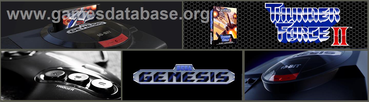 Thunder Force II - Sega Genesis - Artwork - Marquee