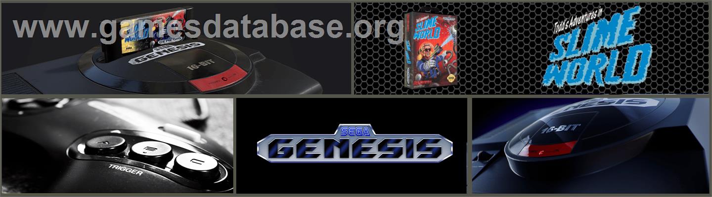 Todd's Adventures in Slime World - Sega Genesis - Artwork - Marquee