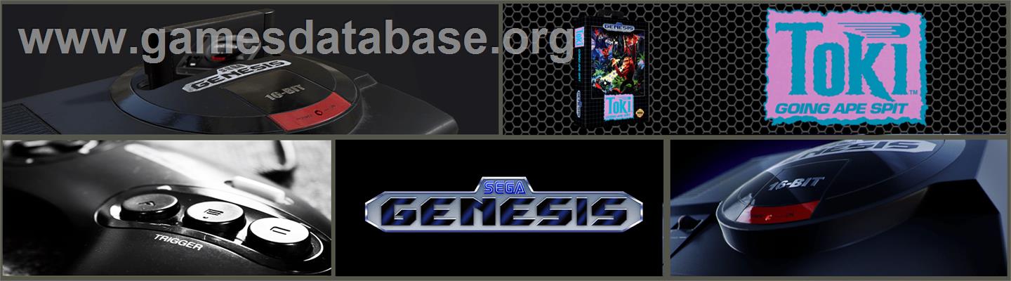 Toki: Going Ape Spit - Sega Genesis - Artwork - Marquee