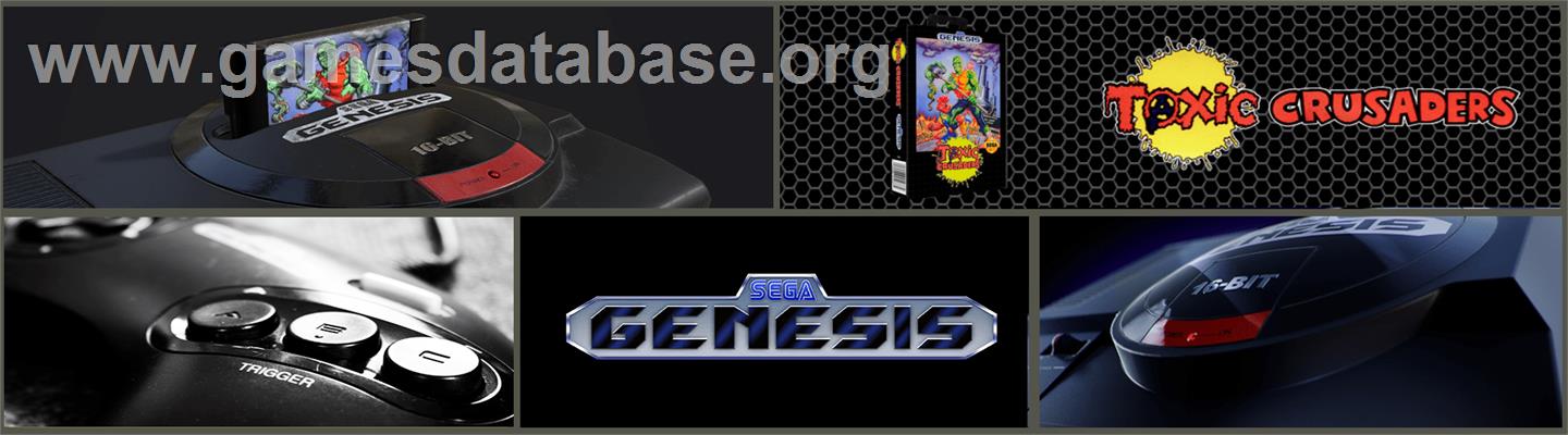 Toxic Crusaders - Sega Genesis - Artwork - Marquee