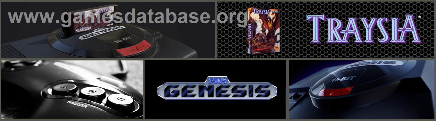 Traysia - Sega Genesis - Artwork - Marquee