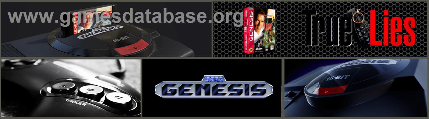 True Lies - Sega Genesis - Artwork - Marquee