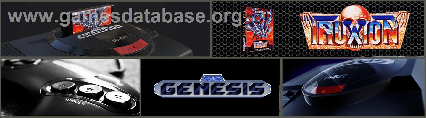 Truxton / Tatsujin - Sega Genesis - Artwork - Marquee
