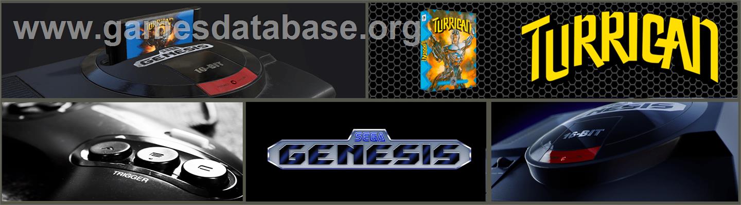 Turrican - Sega Genesis - Artwork - Marquee