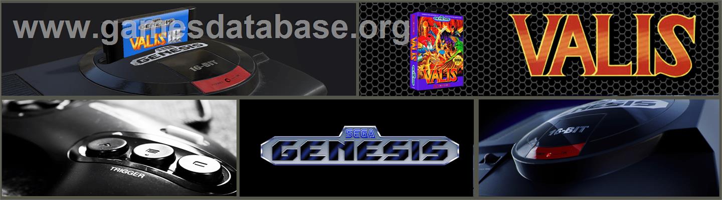 Valis: The Fantasm Soldier - Sega Genesis - Artwork - Marquee