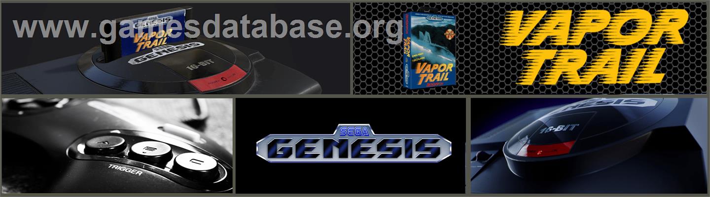 Vapor Trail - Sega Genesis - Artwork - Marquee