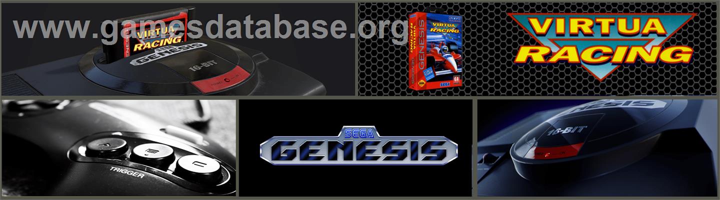 Virtua Racing - Sega Genesis - Artwork - Marquee
