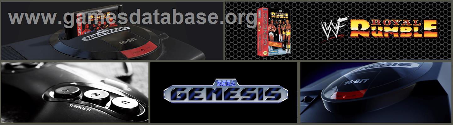 WWF Royal Rumble - Sega Genesis - Artwork - Marquee