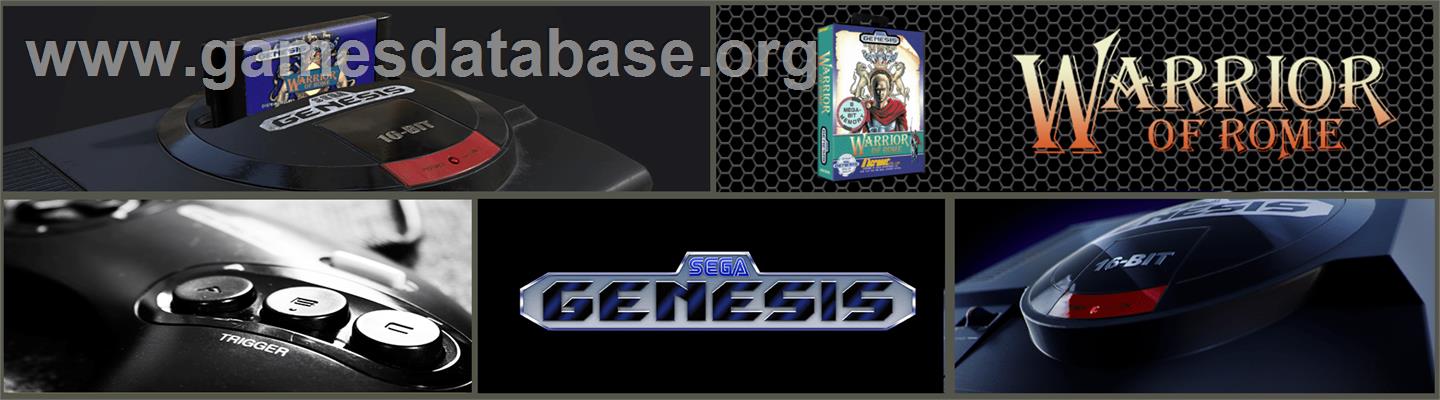 Warrior of Rome - Sega Genesis - Artwork - Marquee