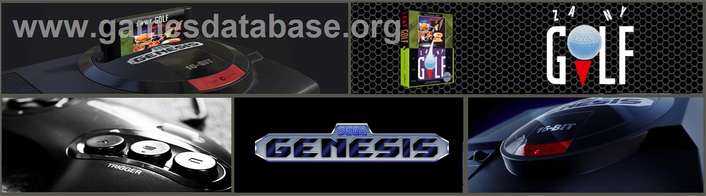 Will Harvey's Zany Golf - Sega Genesis - Artwork - Marquee