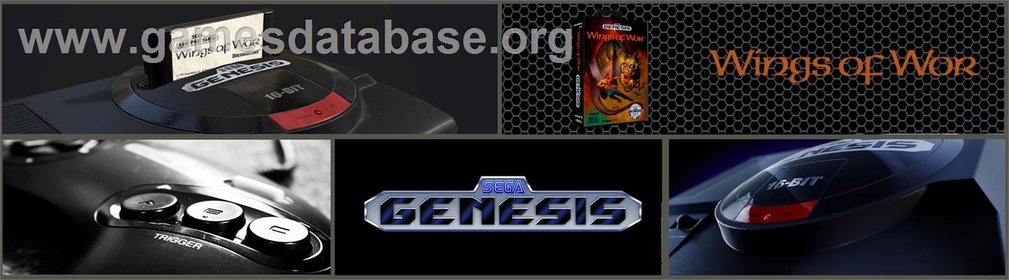 Wings of Wor - Sega Genesis - Artwork - Marquee