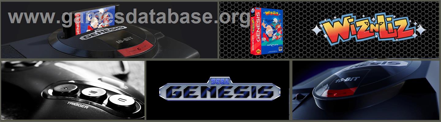 Wiz 'n' Liz: The Frantic Wabbit Wescue - Sega Genesis - Artwork - Marquee