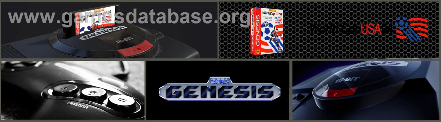 World Cup USA '94 - Sega Genesis - Artwork - Marquee