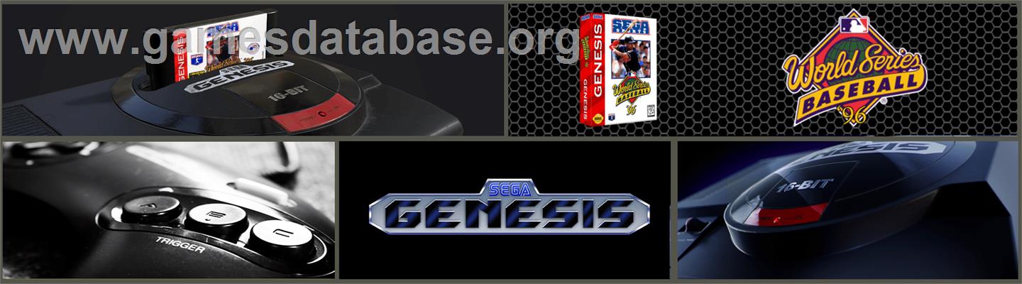 World Series Baseball '96 - Sega Genesis - Artwork - Marquee