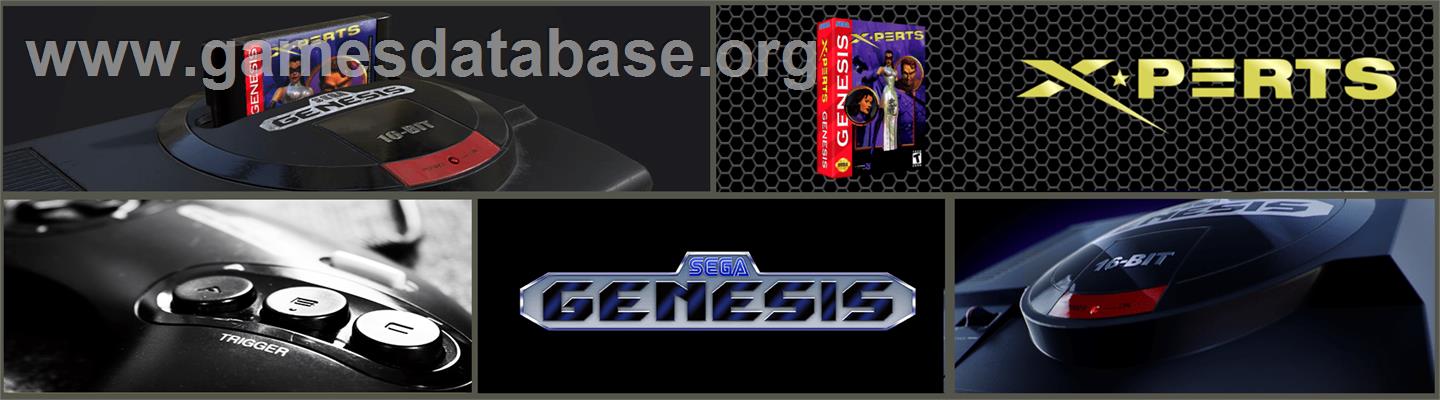X-Perts - Sega Genesis - Artwork - Marquee