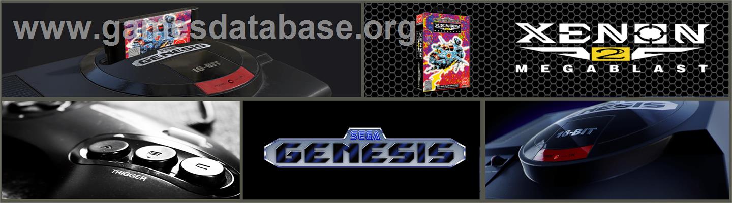 Xenon 2: Megablast - Sega Genesis - Artwork - Marquee