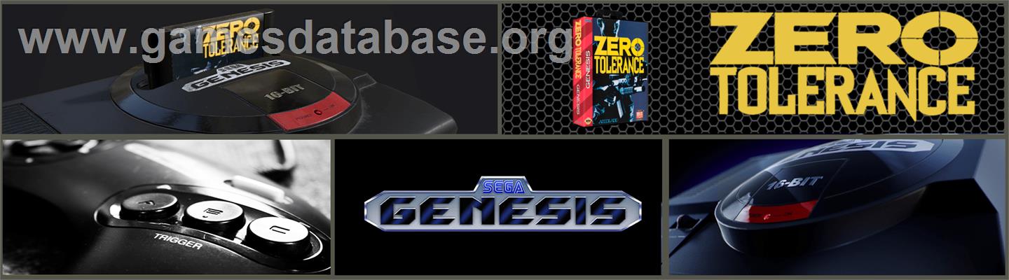 Zero Tolerance - Sega Genesis - Artwork - Marquee