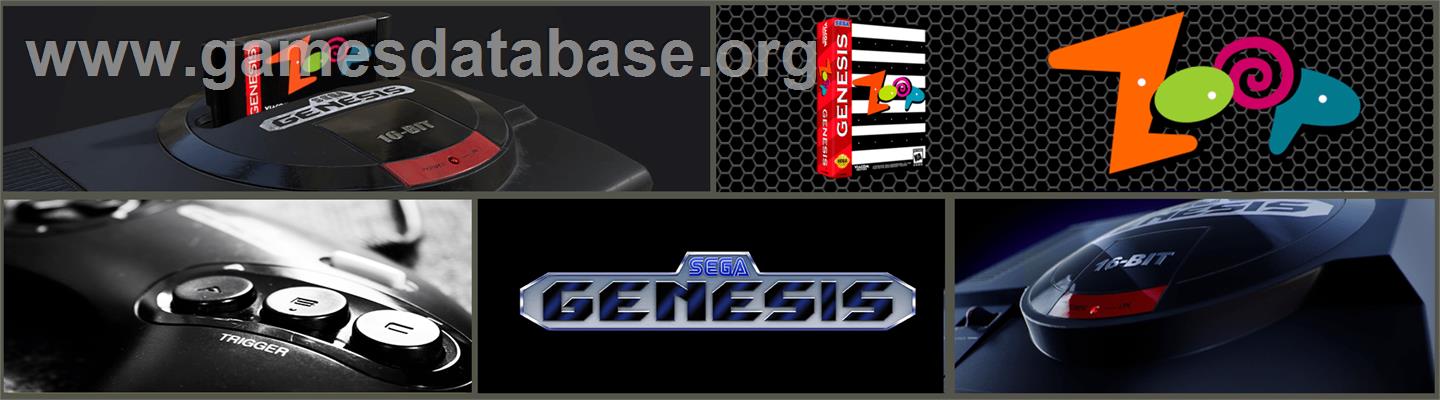 Zoop - Sega Genesis - Artwork - Marquee