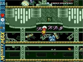 In game image of Adventures of Mighty Max, The on the Sega Genesis.