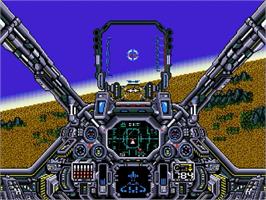 In game image of Air Diver on the Sega Genesis.