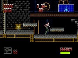 In game image of Alien³ on the Sega Genesis.