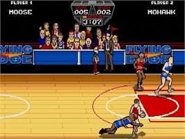 In game image of Arch Rivals - The Arcade Game on the Sega Genesis.