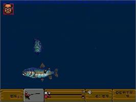 In game image of Bass Masters Classic on the Sega Genesis.