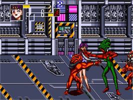In game image of Bishoujo Senshi Sailor Moon on the Sega Genesis.