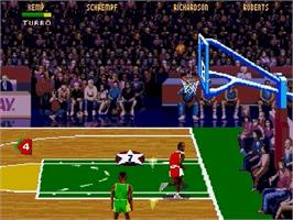 In game image of Blockbuster World Video Game Championship 2 on the Sega Genesis.