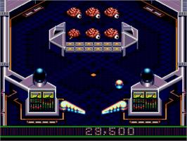 In game image of Crüe Ball on the Sega Genesis.