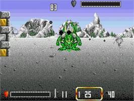 In game image of Death Duel on the Sega Genesis.
