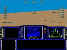 In game image of F-117 Stealth Operation - Night Storm on the Sega Genesis.