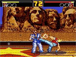 In game image of Fatal Fury 2 / Garou Densetsu 2 - arata-naru tatakai on the Sega Genesis.
